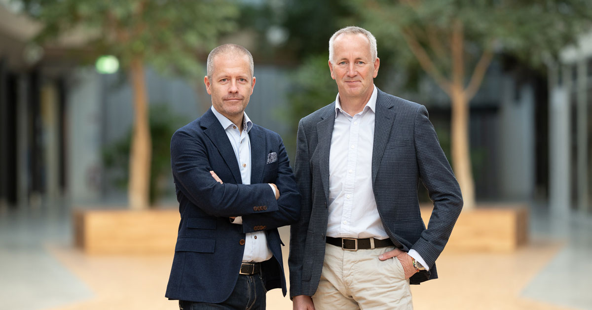 CEO Dieter Sand och CFO Henrik Moren Arlandastad Group