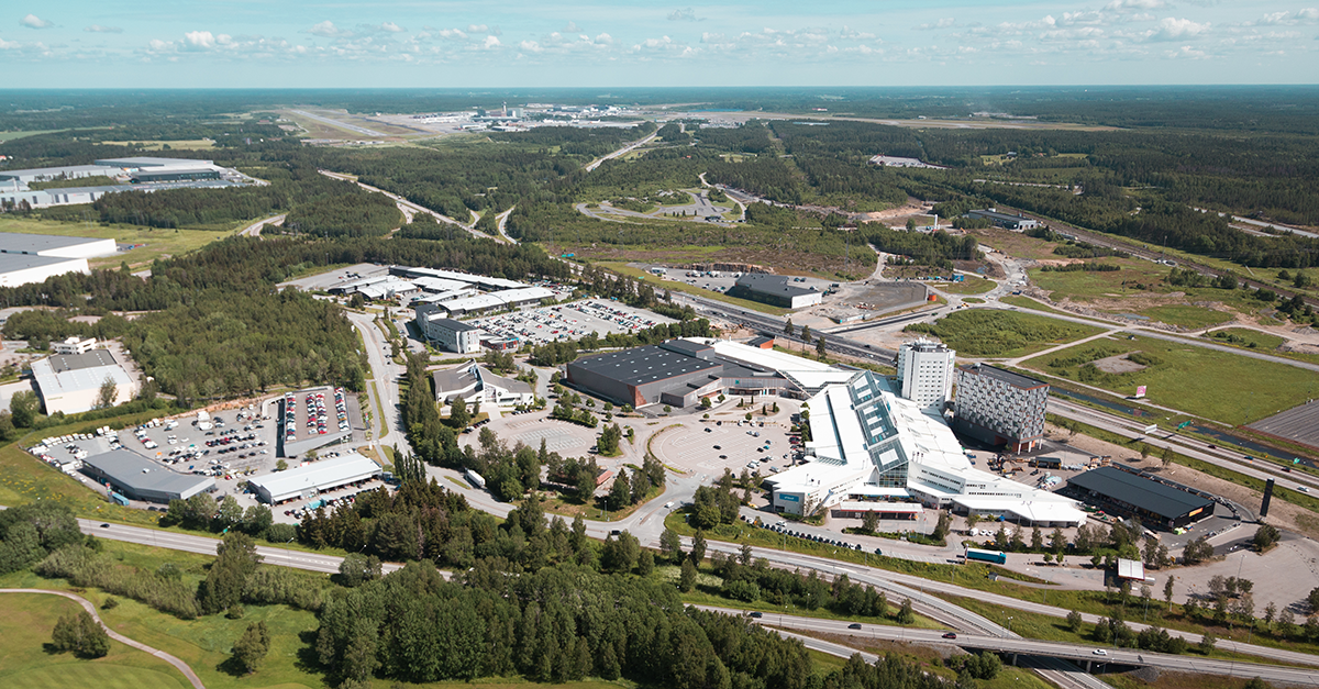 Flygbild över Arlandastad Flygbild över Arlandastad_liten