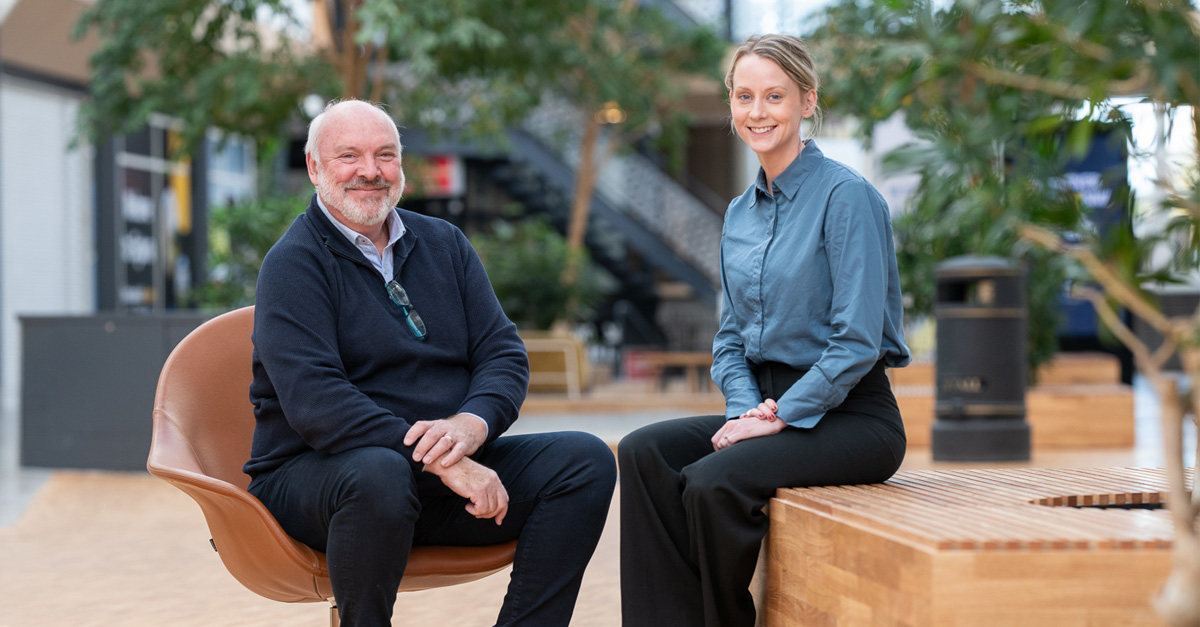 Thomas Cassel Affärsutvecklare och Anna Stenströmer HR- och hållbarhetschef Arlandastad Group