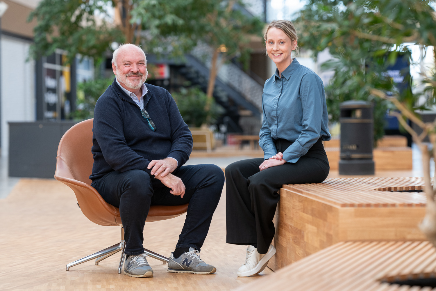 Thomas Cassel Affärsutvecklare och Anna Stenströmer HR- och hållbarhetschef Arlandastad Group