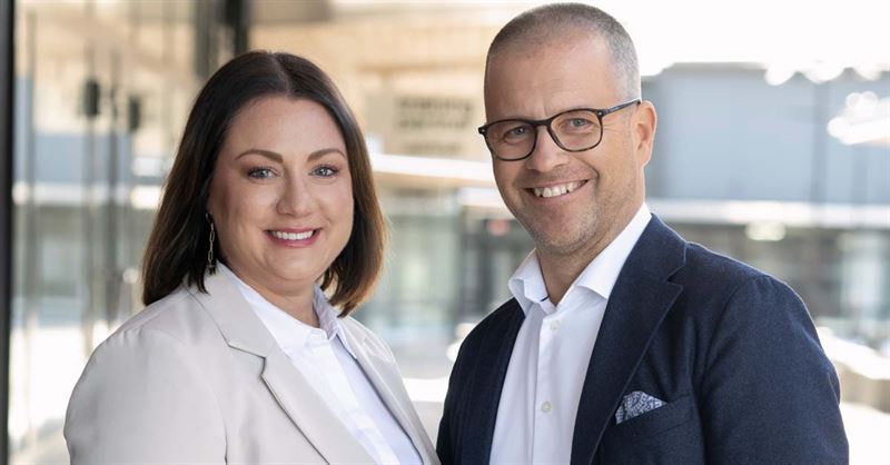 CEO Dieter Sand och CFO Johanna Klingvall 