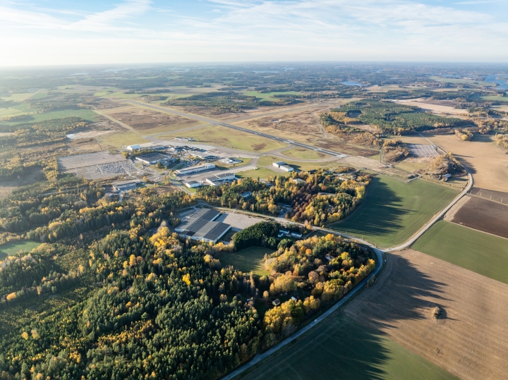 Flygfoto över Skavstaområdet. Foto: Arlandastad Group