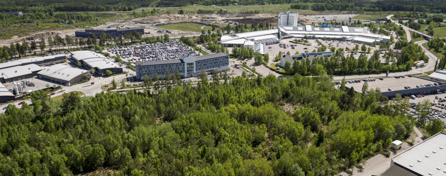 Flygfoto Arlandastad 2017 Flygfoto Arlandastad 2017 med tidigare First Hotel i bild.